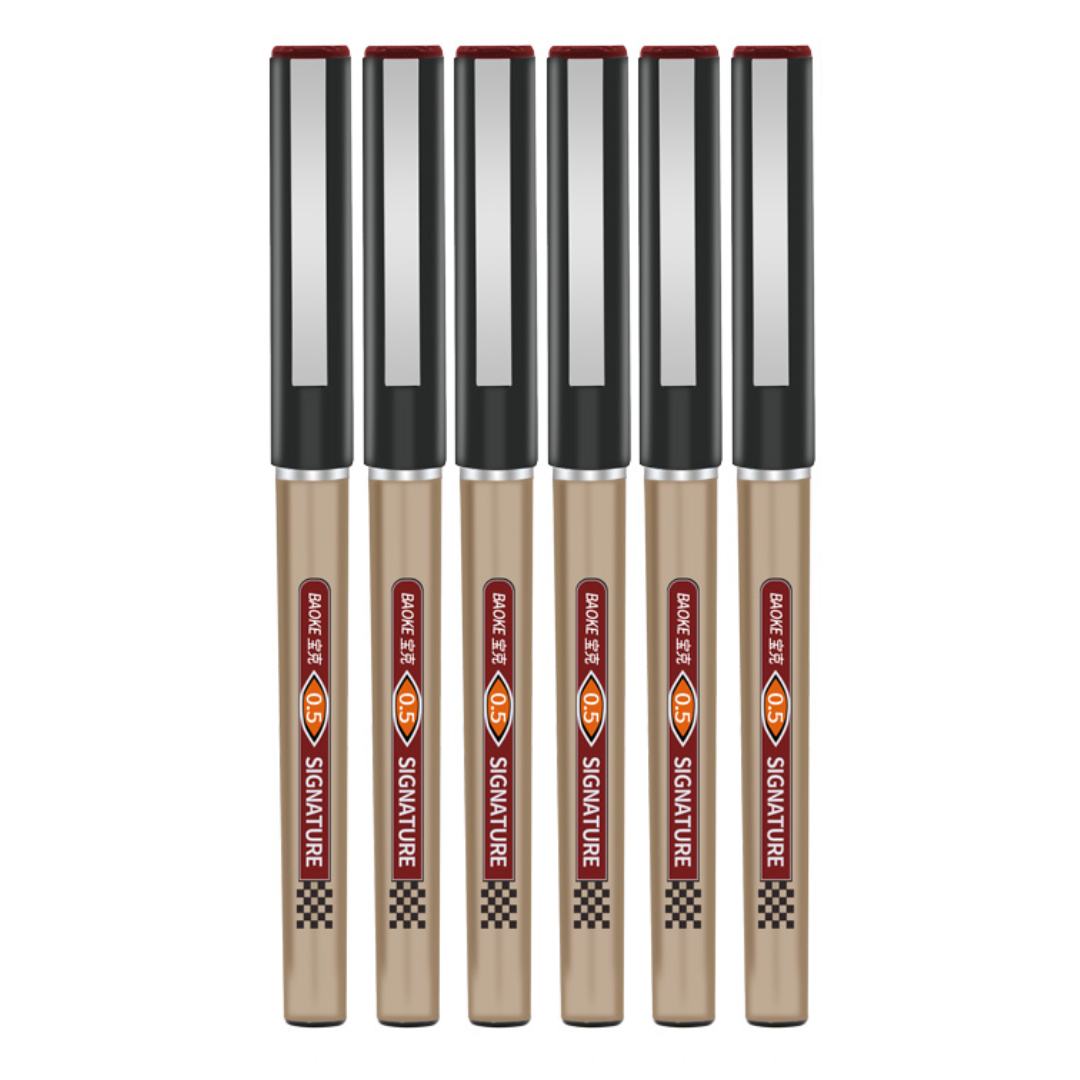 Baoke 0.5mm Signature Pen Pack of 6 (BK 111)