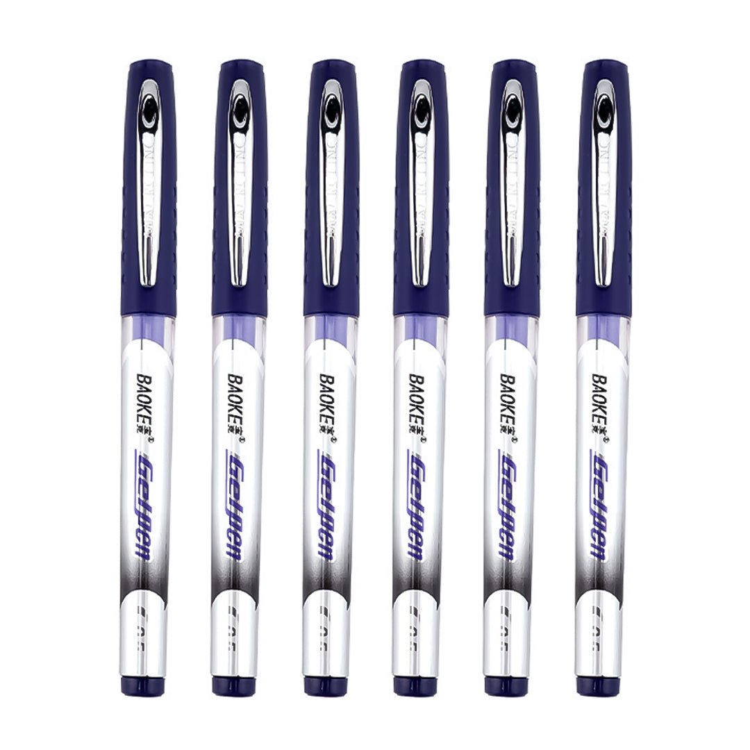 Baoke 0.5mm Ink Gel Pen Pack of 6 (PC 978)