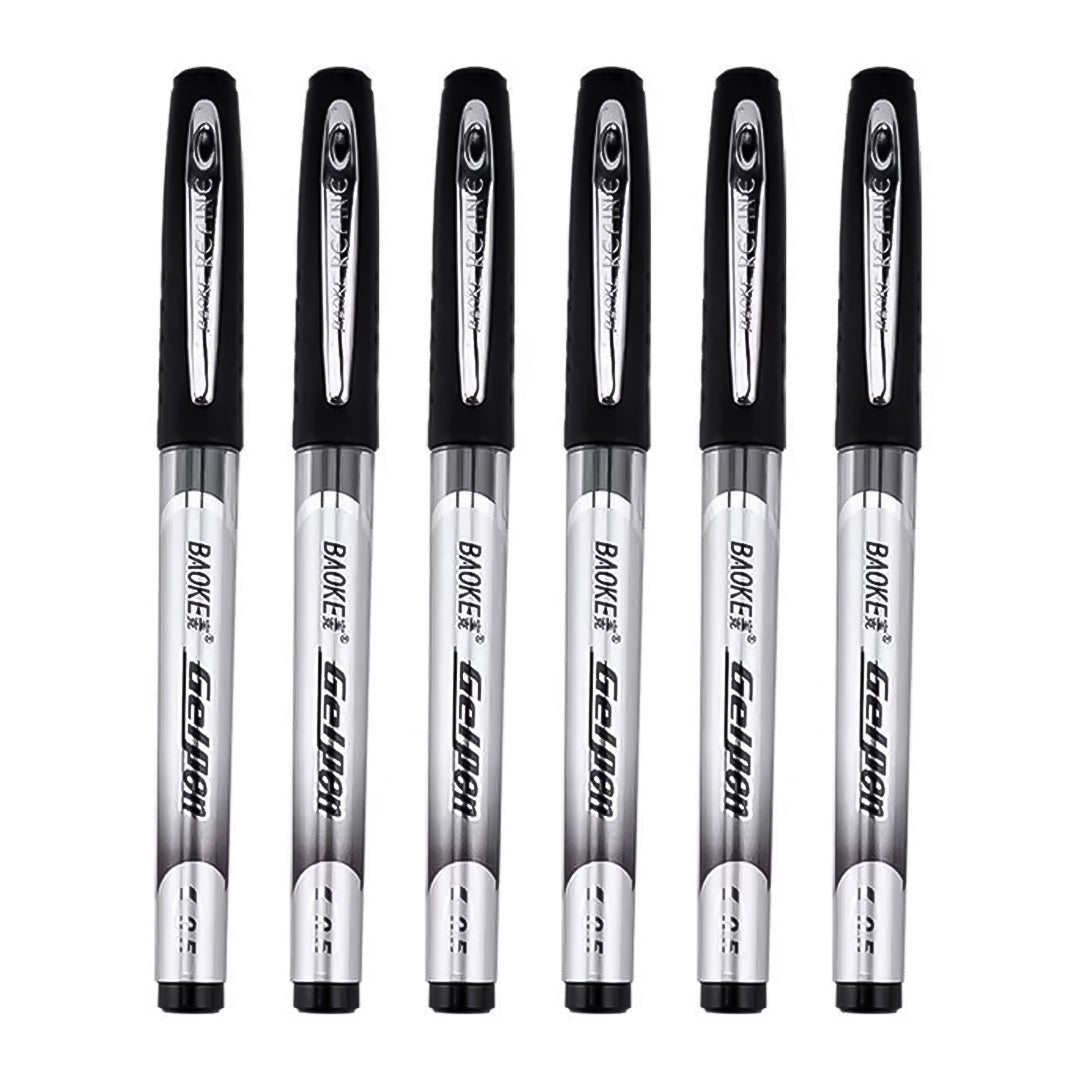 Baoke 0.5mm Ink Gel Pen Pack of 6 (PC 978)