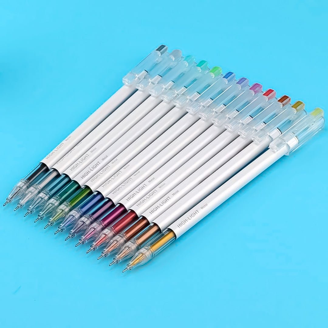 Baoke Metal High Gloss Neutral Pen (Pack of 12)-PC3708
