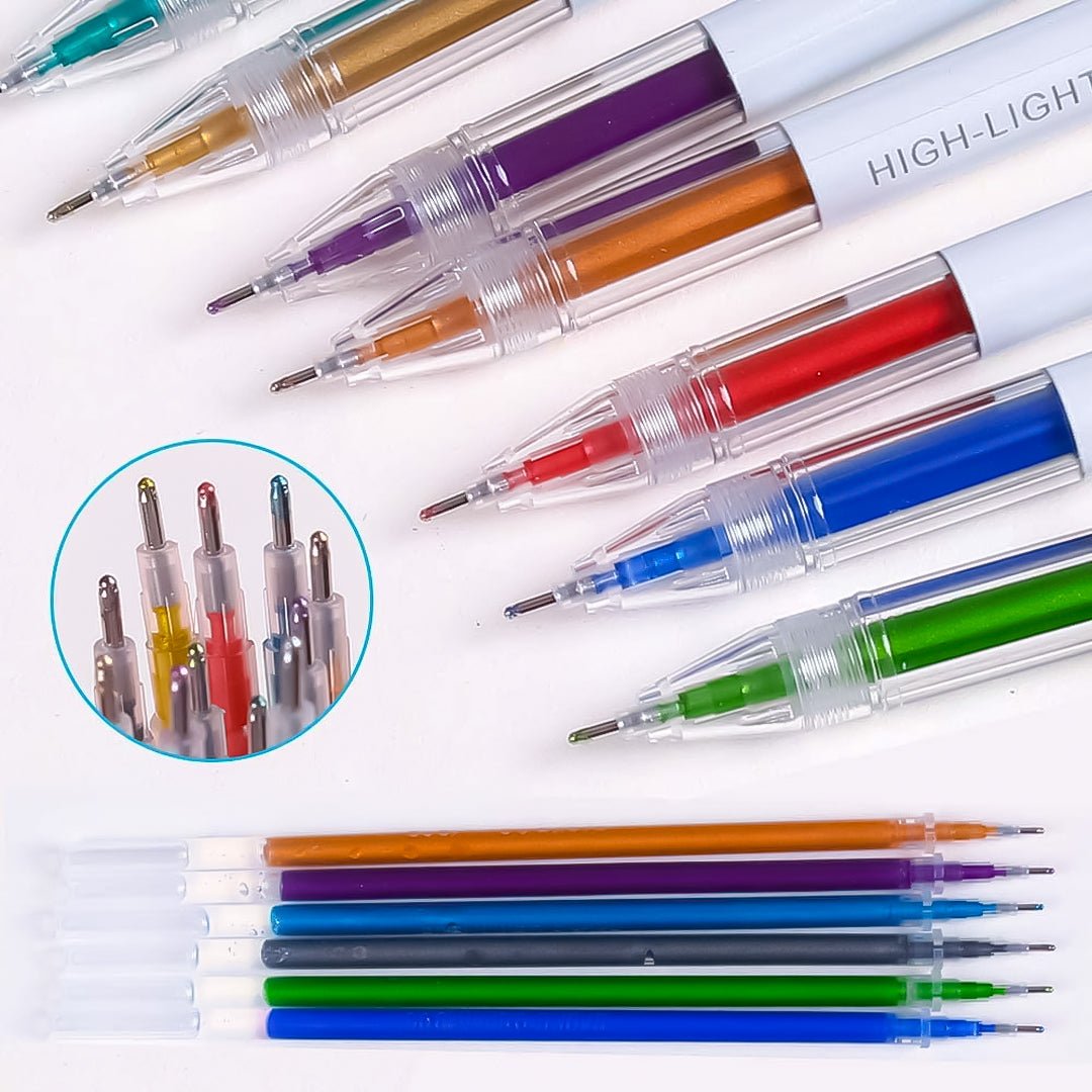 Baoke Metal High Gloss Neutral Pen (Pack of 12)-PC3708