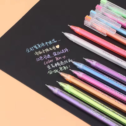 Baoke Metal Highlight Gel Pen 0.6mm (Pack of 12) - PC3718