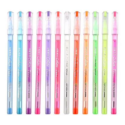 Baoke Metal Highlight Gel Pen 0.6mm (Pack of 12) - PC3718