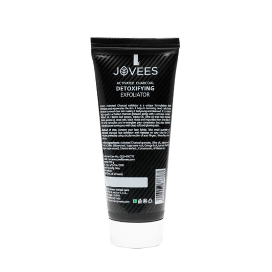 Jovees Activated Charcoal Detoxifying Exfoliator | Soft & Hydrated Skin