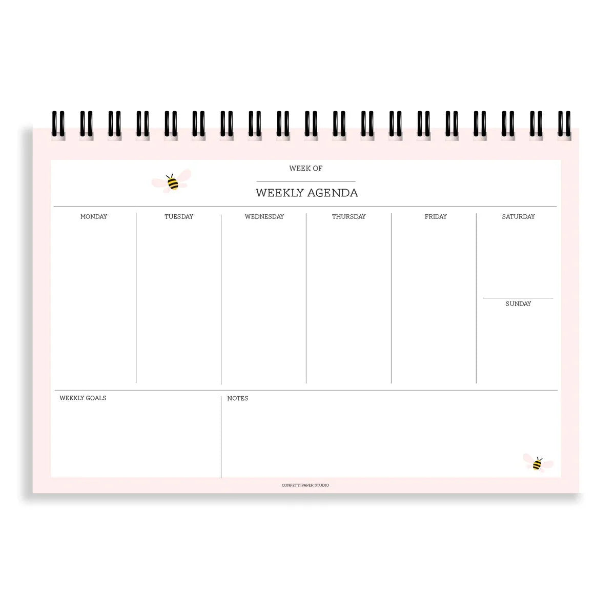 Bee Weekly Agenda-Weekly Planner