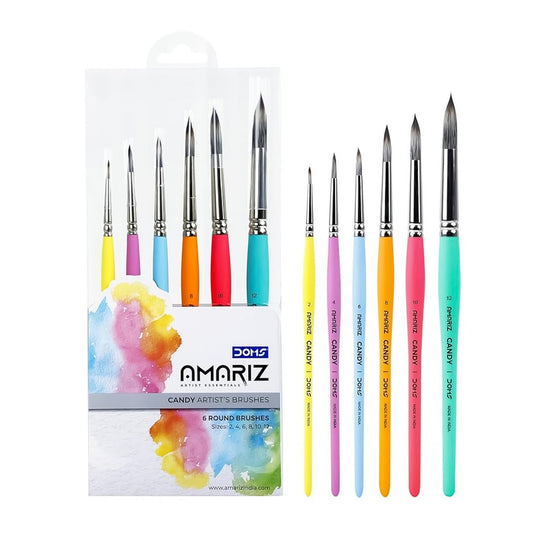 DOMS Amariz Candy Artist's Brushes-Set of 6