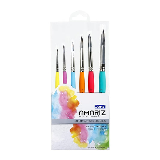 DOMS Amariz Candy Artist's Brushes-Set of 6