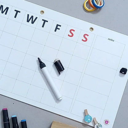 Big Bold  Rewritable-Month Planner