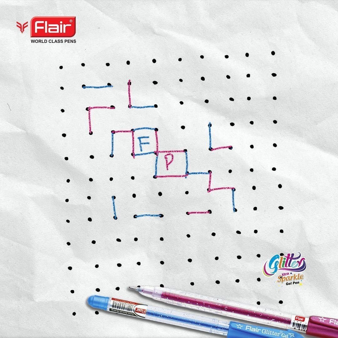 Flair Glitter Xtra Gel Pen Pack of 10