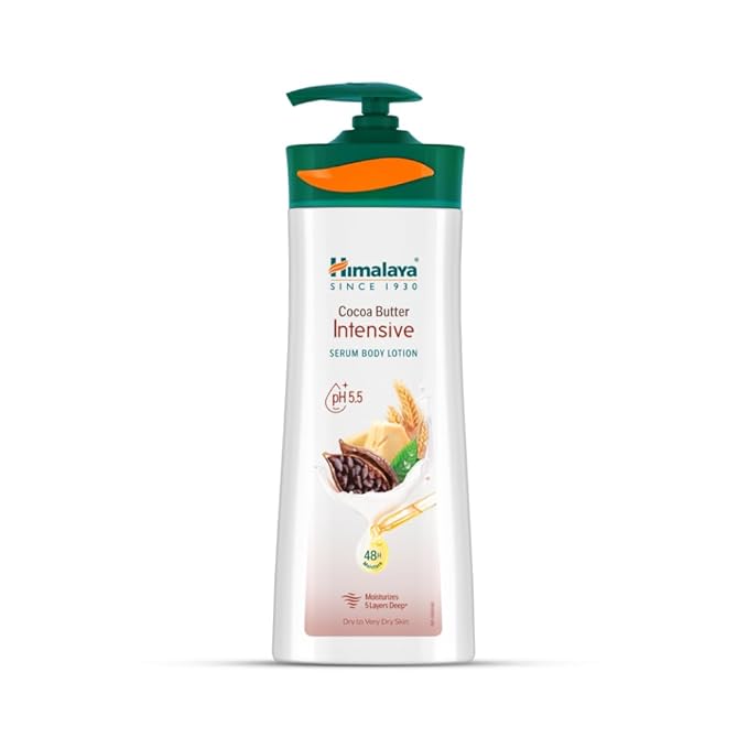 Himalaya Cocoa Butter Intensive Serum Body Lotion 400ml | 48 H Moisturization | pH 5.5 | With Cocoa Butter & Wheat Germ Oil Extracts| For Dry Skin