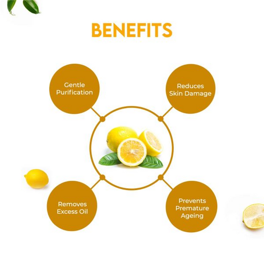 Jovees Lemon Face Wash With Lemon, Orange Peel & Kakadu Plum Extract