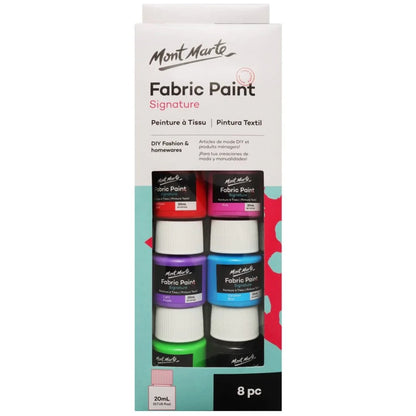 Mont Marte Fabric Paint Pack Of 8