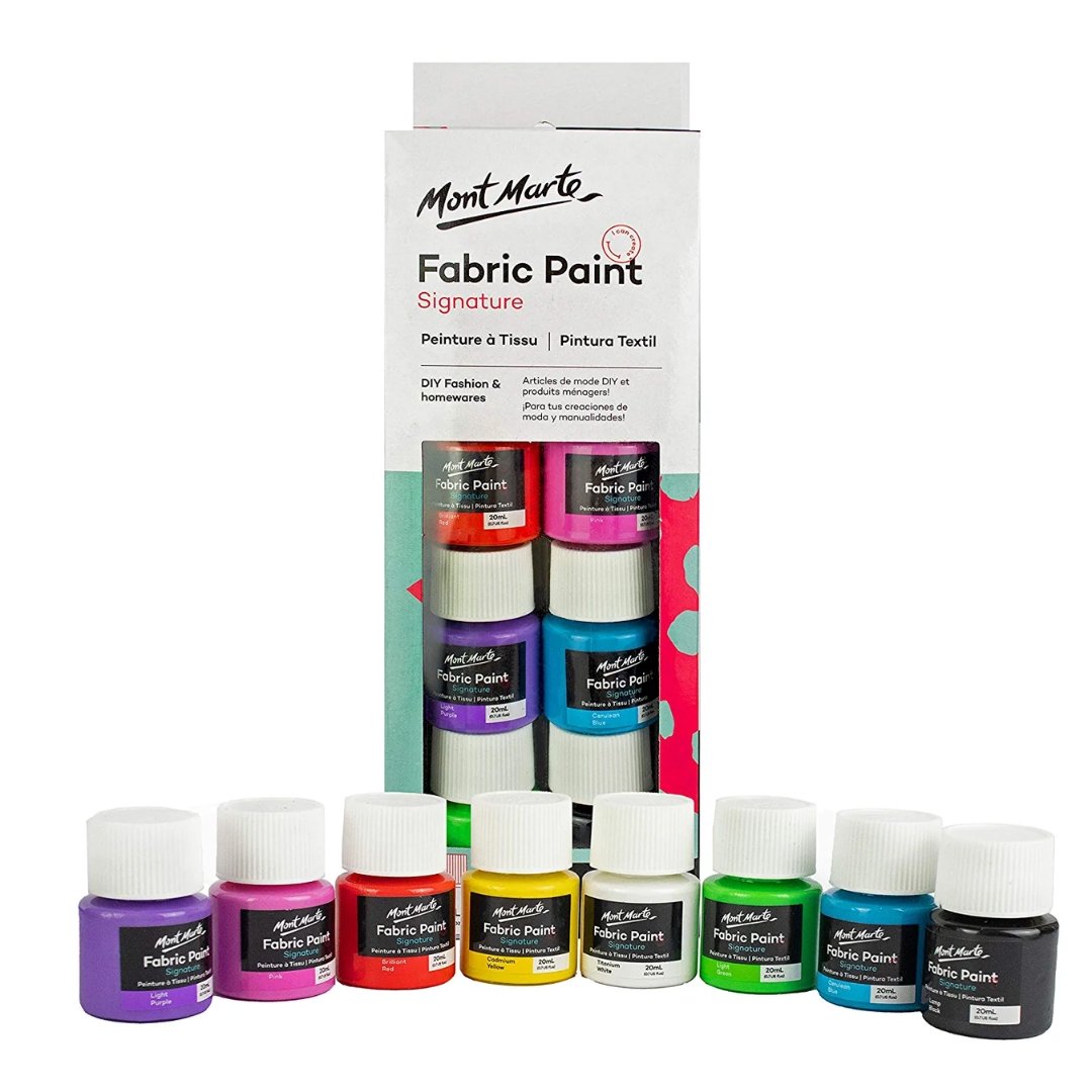 Mont Marte Fabric Paint Pack Of 8