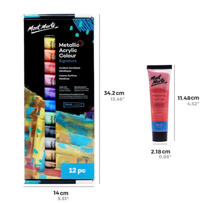Mont Marte Metallic Acrylic Paints