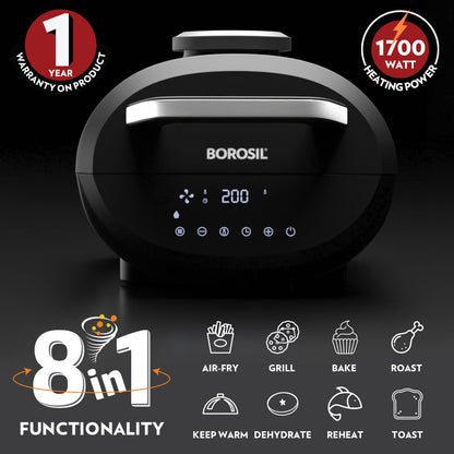 Borosil Best Digi Air Fryer, 6.1 L