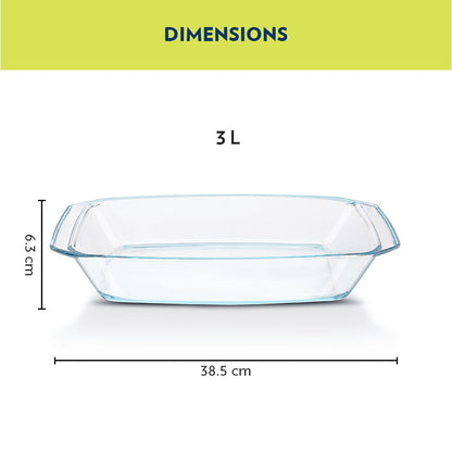 Borosil Deep Rectangular Dish