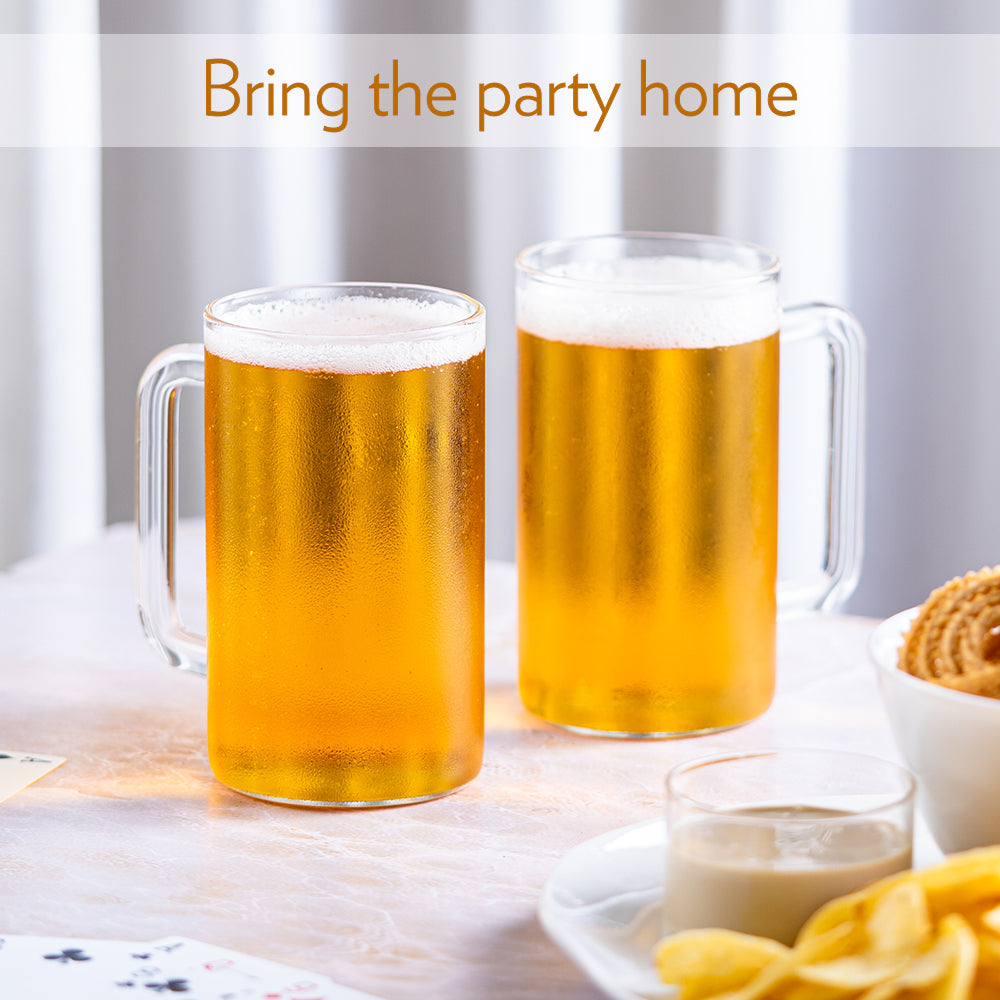 Borosil Beer Mug, Set of 2
