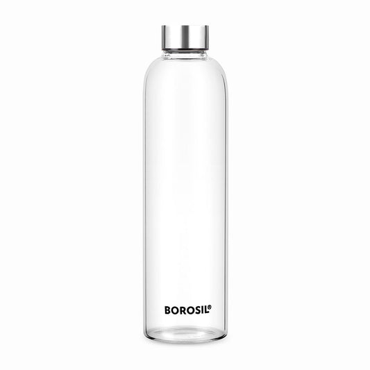 Borosil Crysto Glass Bottle - SS Lid