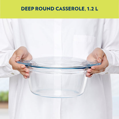 Borosil Deep Round Casserole