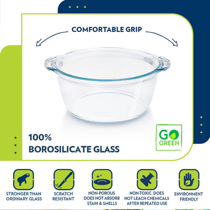 Borosil Deep Round Casserole