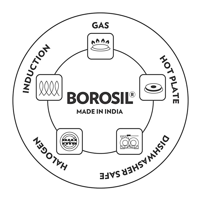 Borosil Cookfresh SS Handi Casserole + Lid