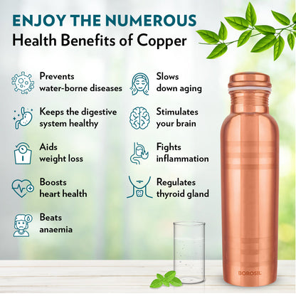 Borosil Chakra Copper Bottle