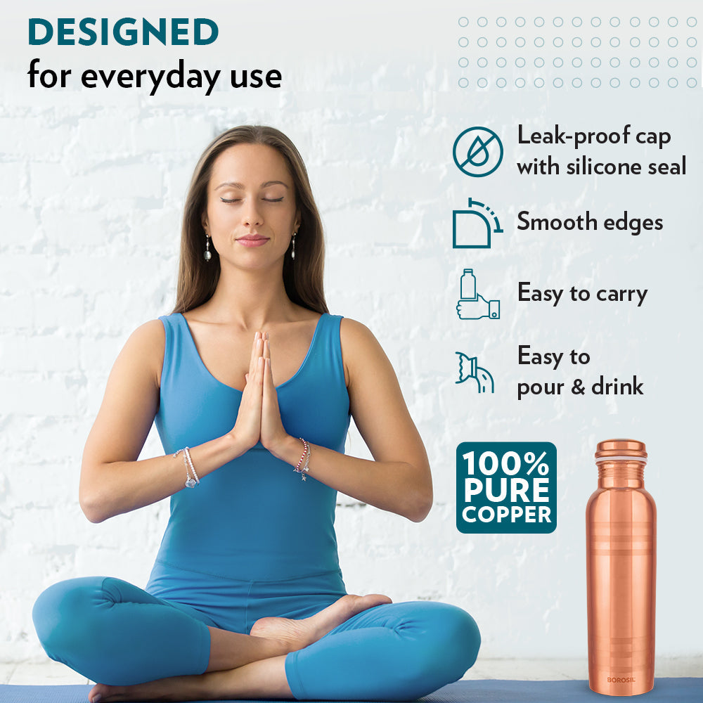 Borosil Chakra Copper Bottle
