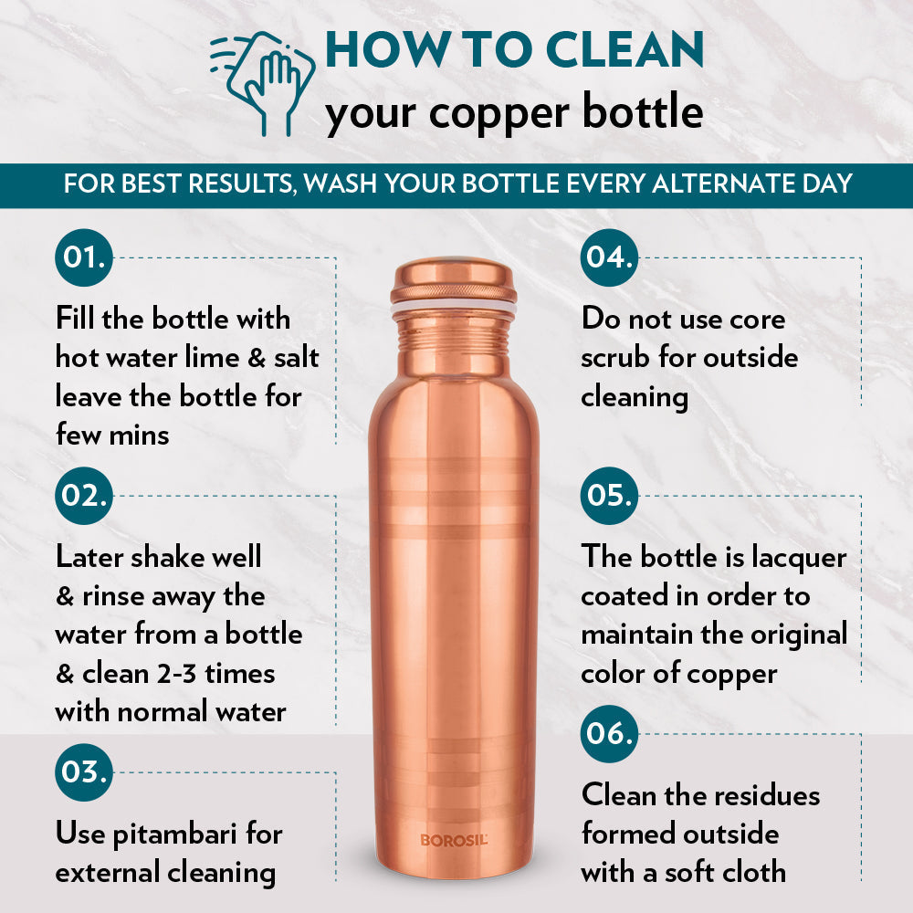 Borosil Chakra Copper Bottle