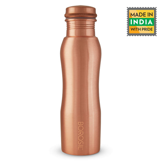 Borosil Curvy Copper Bottle