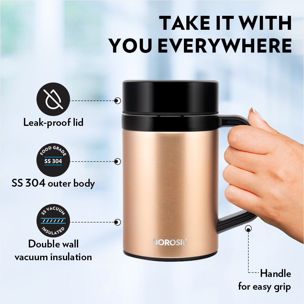 Borosil EasyGo Insulated Mug
