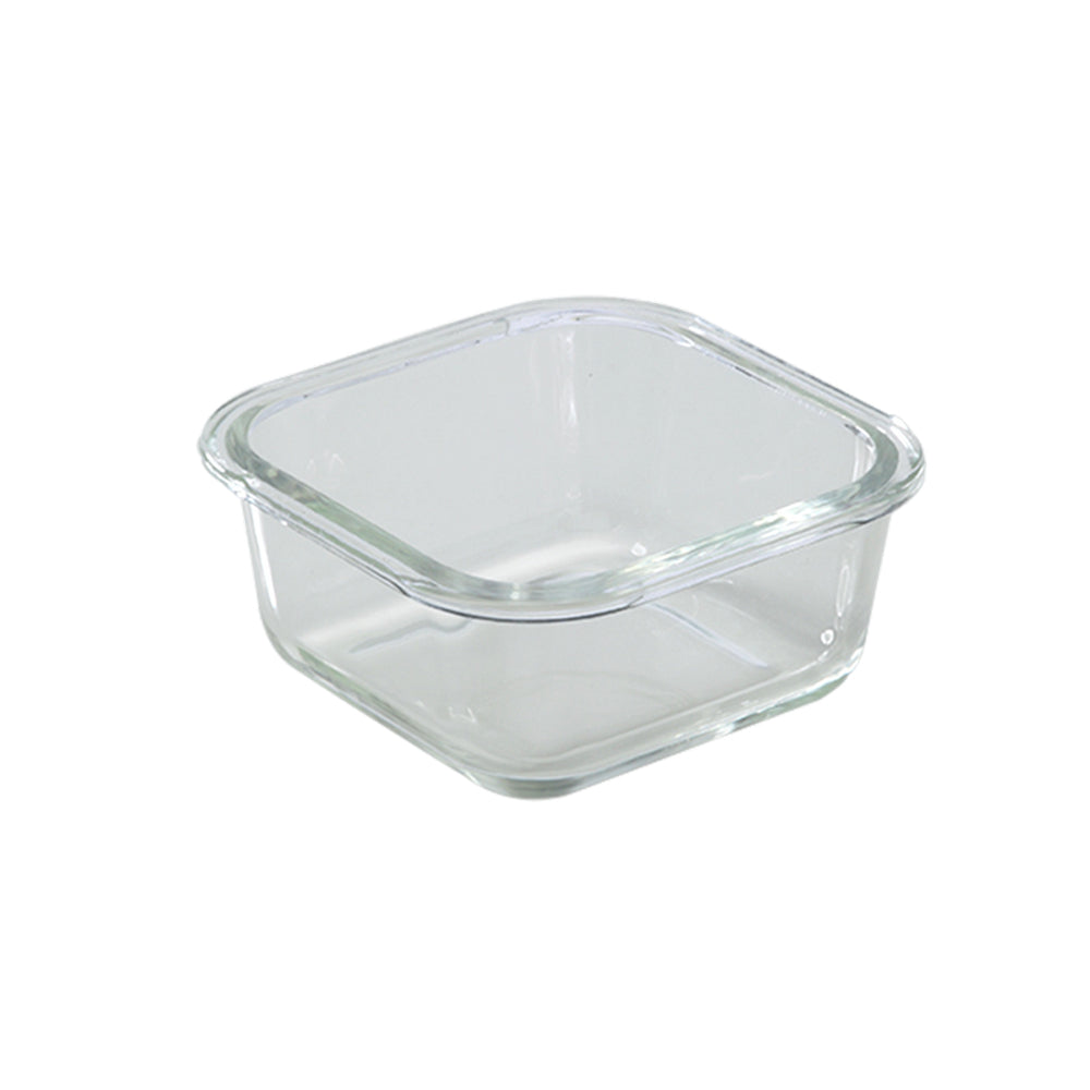 Borosil Blue Glass Lunchbox, Square x 2 (Flat)
