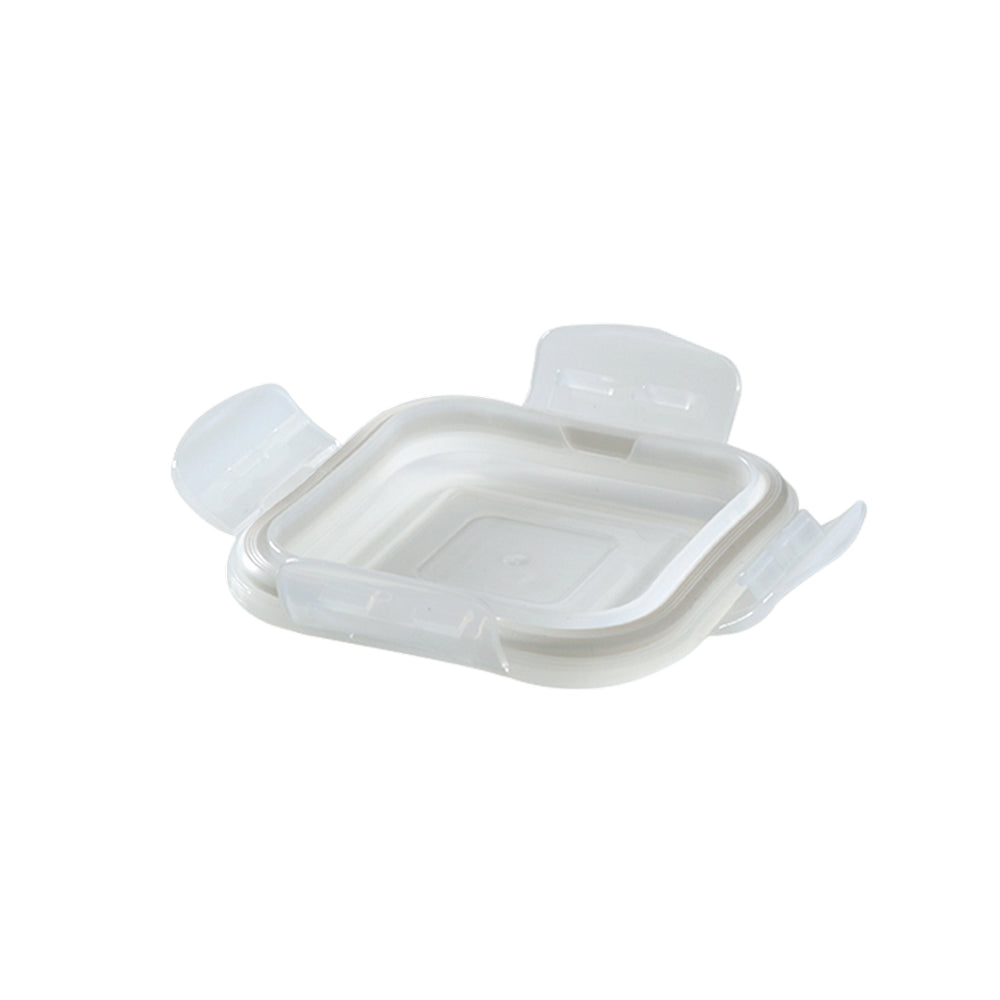 Borosil Blue Glass Lunchbox, Square x 2 (Flat)
