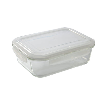 Borosil Blue Glass Lunchbox, Rectangular