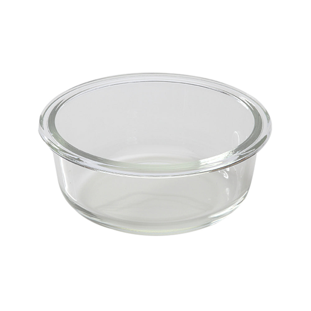 Borosil Blue Glass Lunchbox, Round x 2 (Tall)