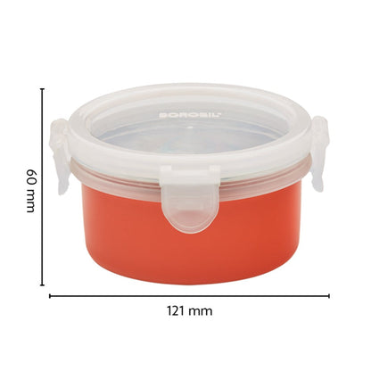Blaze Blue Kids Lunch Box, Round x 2 (Flat)