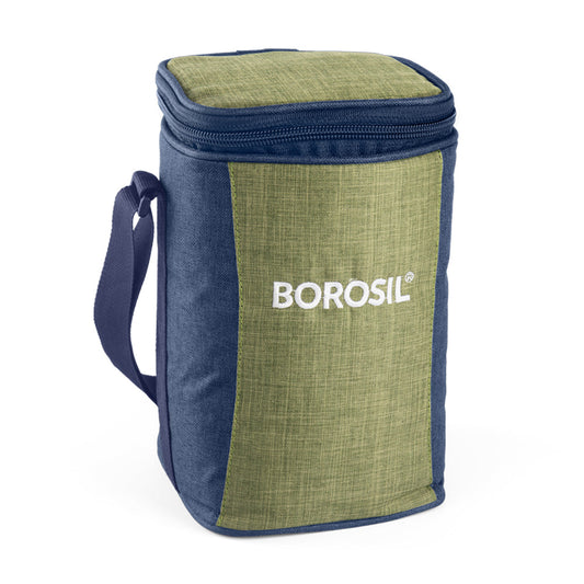 Ace Green Glass Lunch Box, Square x 3 (Tall)