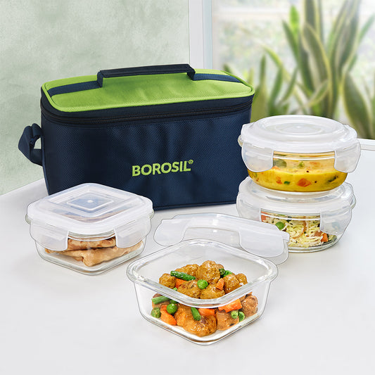 Alfa Green Universal Glass Lunch Box