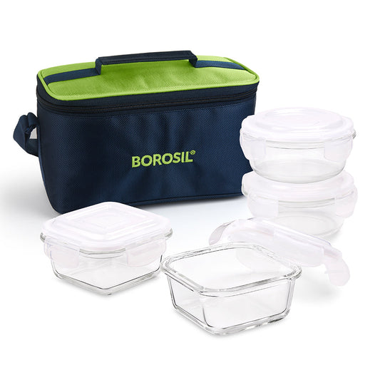 Alfa Green Universal Glass Lunch Box