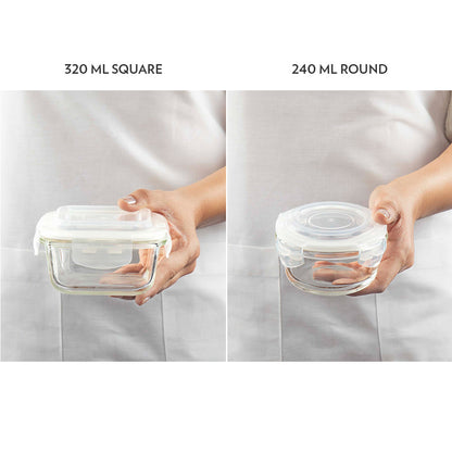 Alfa Green Universal Glass Lunch Box