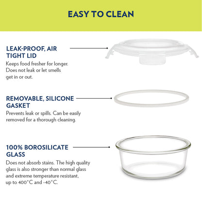 Ace Green Universal Glass Lunch Box
