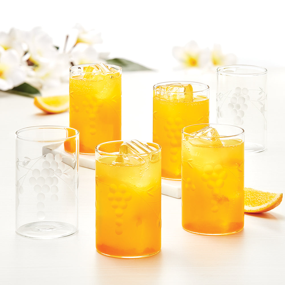 Borosil Berry Glass, Set of 6