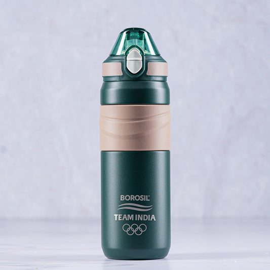 Borosil Adventure Bottle, Green