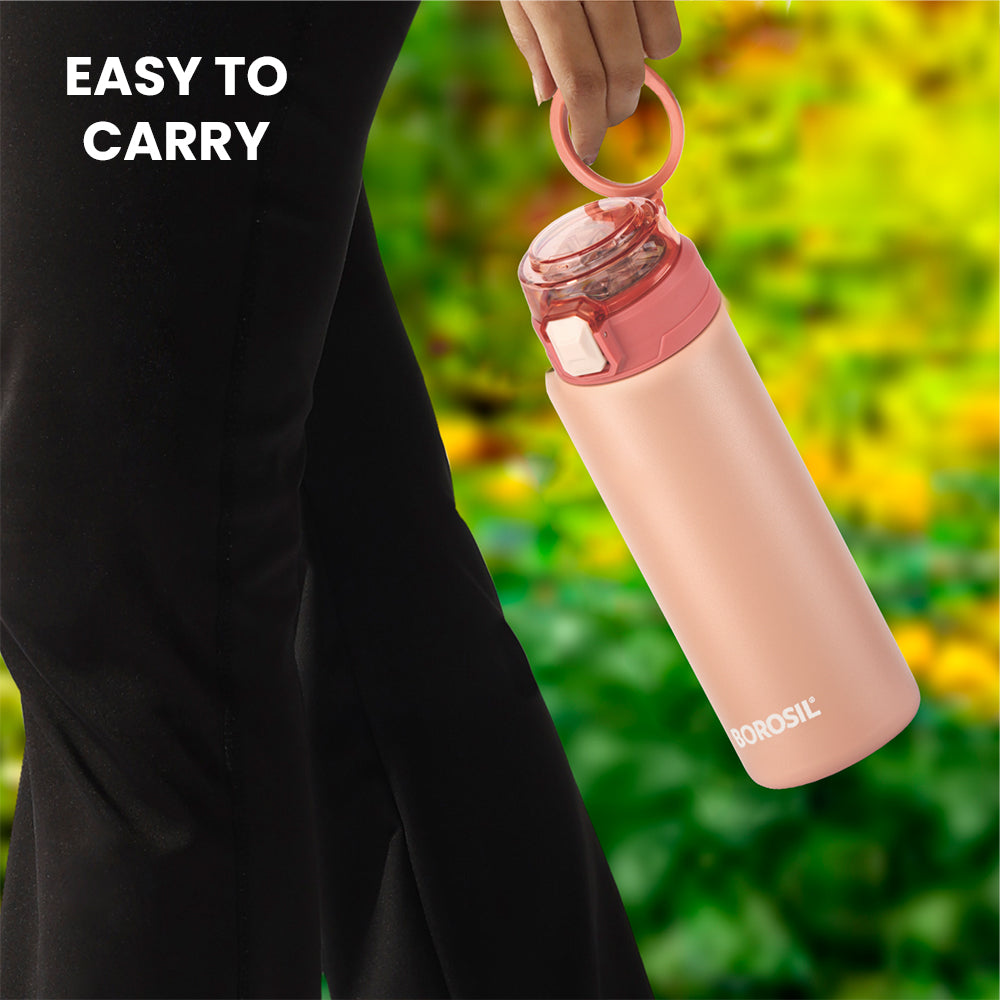 Aquasport Insulated Bottle, 600 ml, Peach