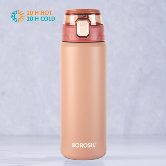 Aquasport Insulated Bottle, 600 ml, Peach