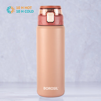 Aquasport Insulated Bottle, 600 ml, Peach - Personalise