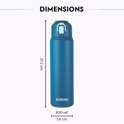 Aquasport Insulated Bottle, 800 ml, Blue - Personalise