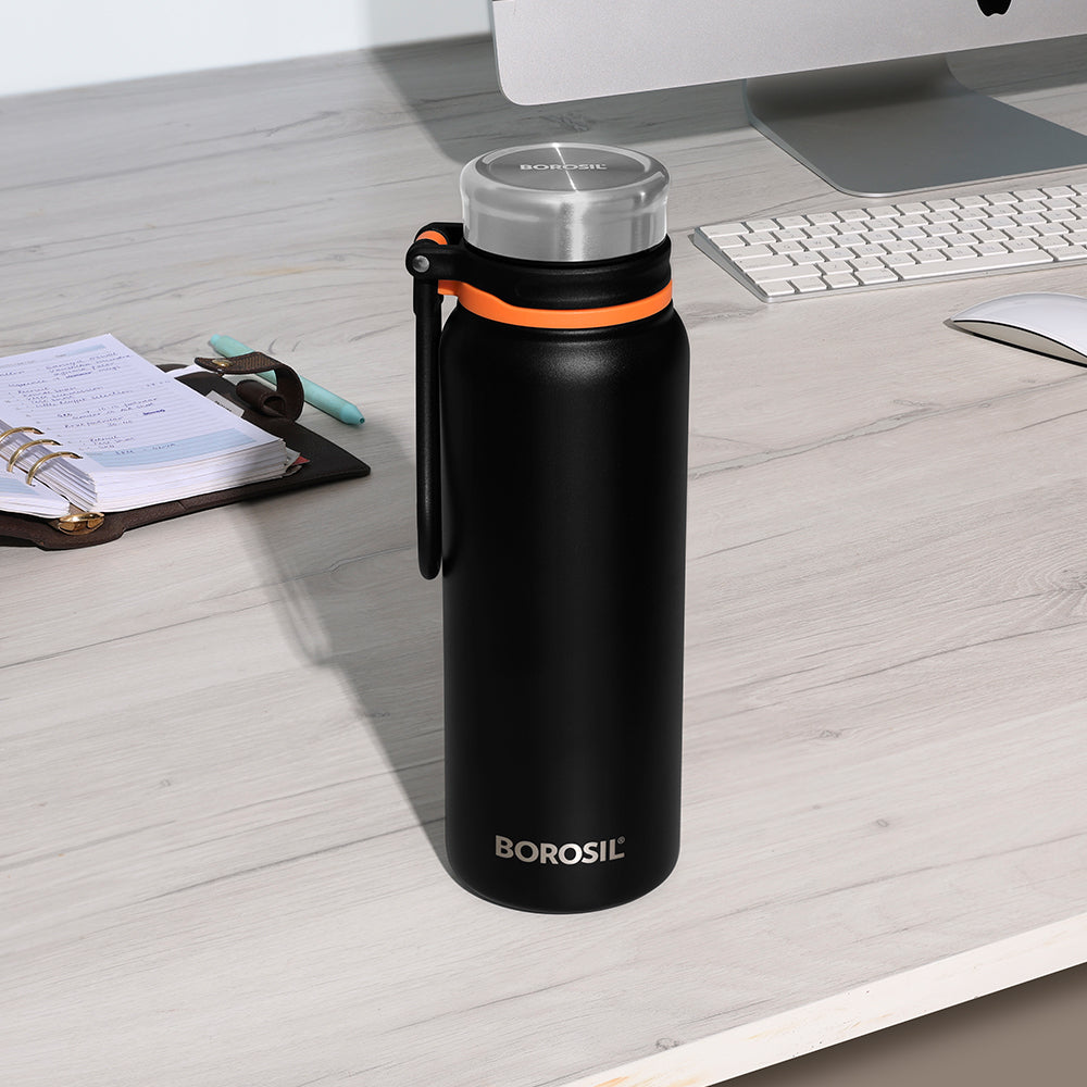 Aquafit Bottle, Black, 830 ml