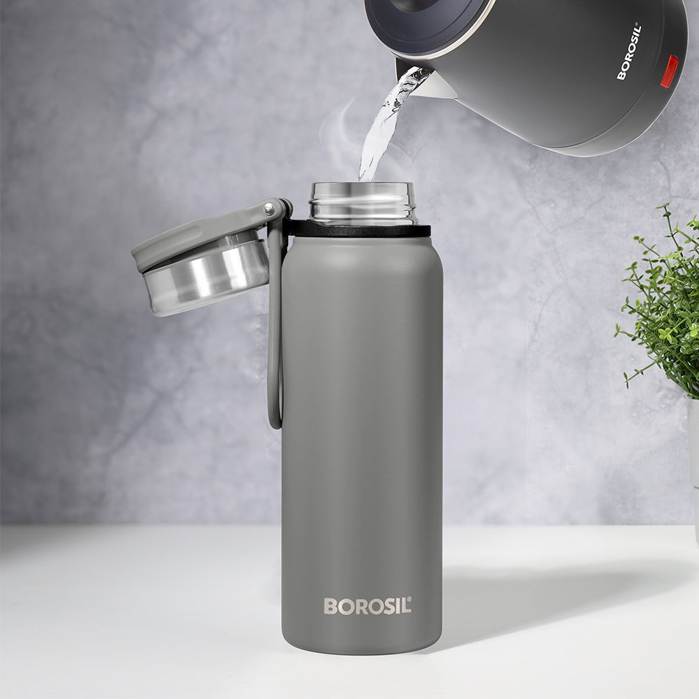 Aquafit Bottle, Grey, 830 ml