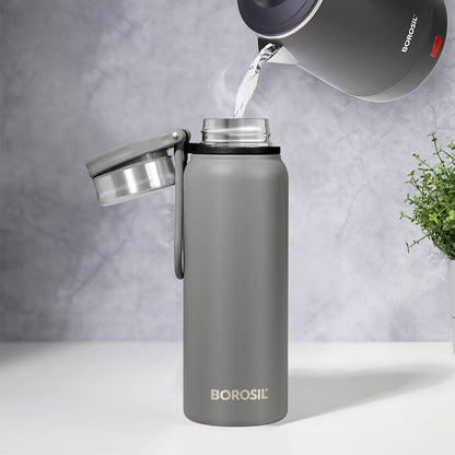 Aquafit Bottle, Grey, 830 ml, Personalise