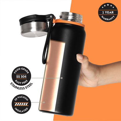 Aquafit Bottle, Black, 830 ml, Personalise